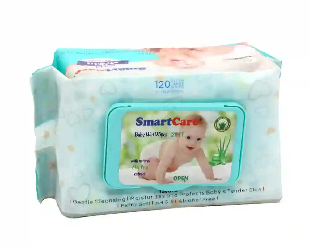 Smart Care Baby Wet Wipes with Aloe Vera hover